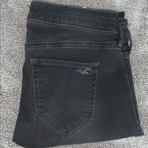 Hollister black distressed jeans